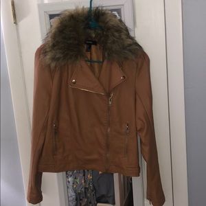 Faux Fur leather jacket never worn